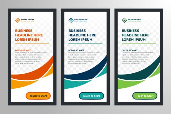 Business Vertical Banner: Graphics & Print Templates