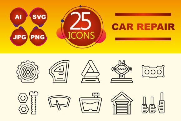 Car Repair Graphics and Icons