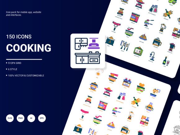 Cooking Icon Pack: Graphics and Icons for Real Crafting