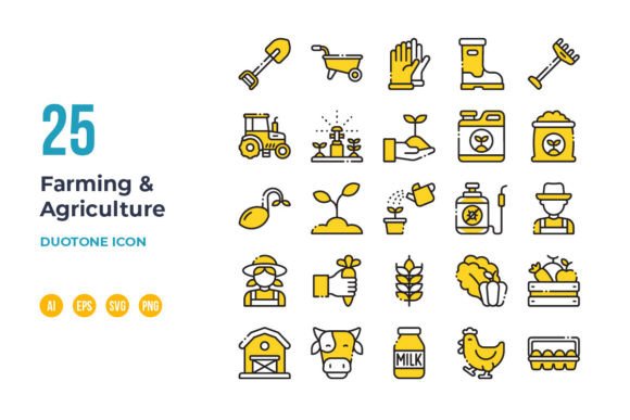 Farm and Agriculture Icon - Duotone