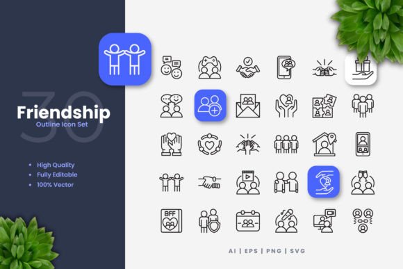 Friendship Icons Graphics