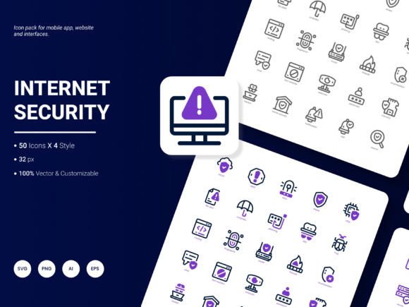 Internet Security Icon Pack: Graphics and Icons for Digital Publishing