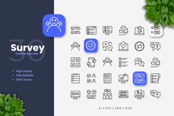 Survey Icons: Graphics and Icons for Real Projects