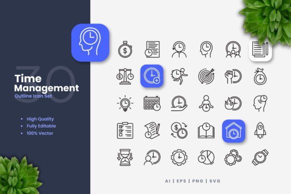 Time Management Icons