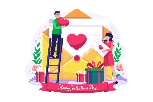 Valentine's Day Illustration - Graphics & Illustrations